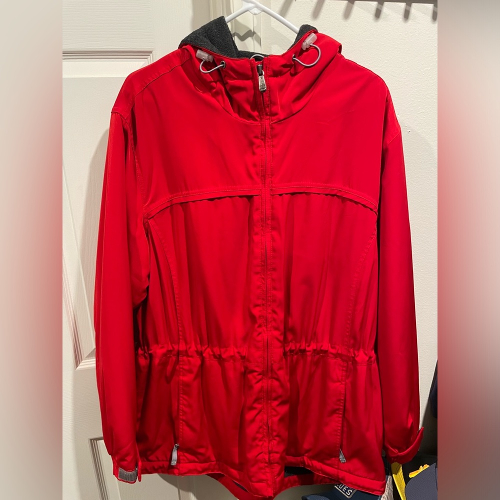 Pacific Trail coat women’s XL red hooded fleece outdoor wear jacket